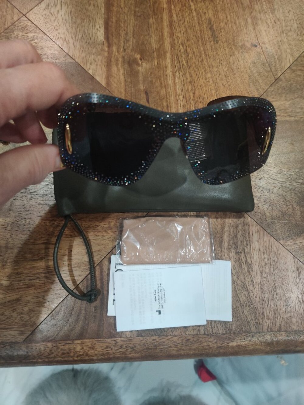 Loewe Shield crystal embellished sunglasses new  $1398.00